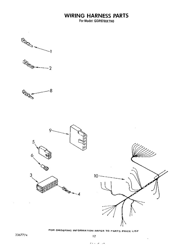 Diagram for GDP8700XTN0