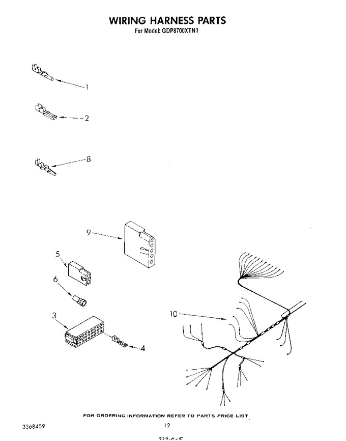 Diagram for GDP8700XTN1