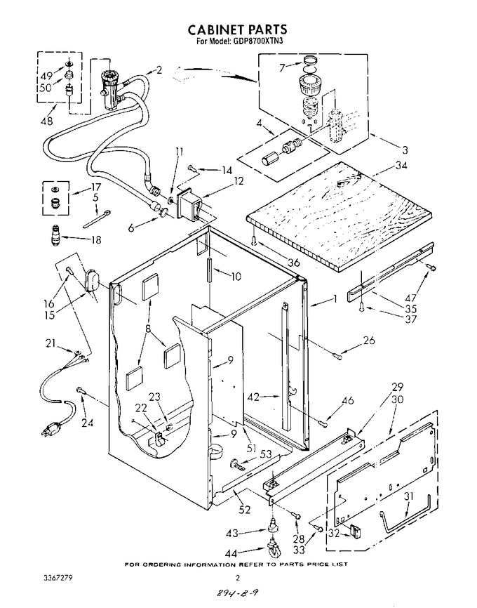 Diagram for GDP8700XTN3