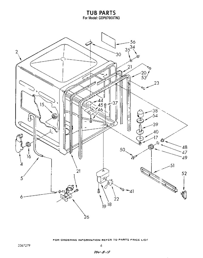 Diagram for GDP8700XTN3