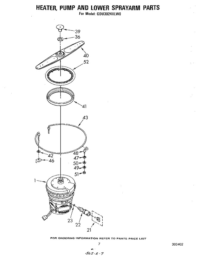 Diagram for GDU3024XLW0