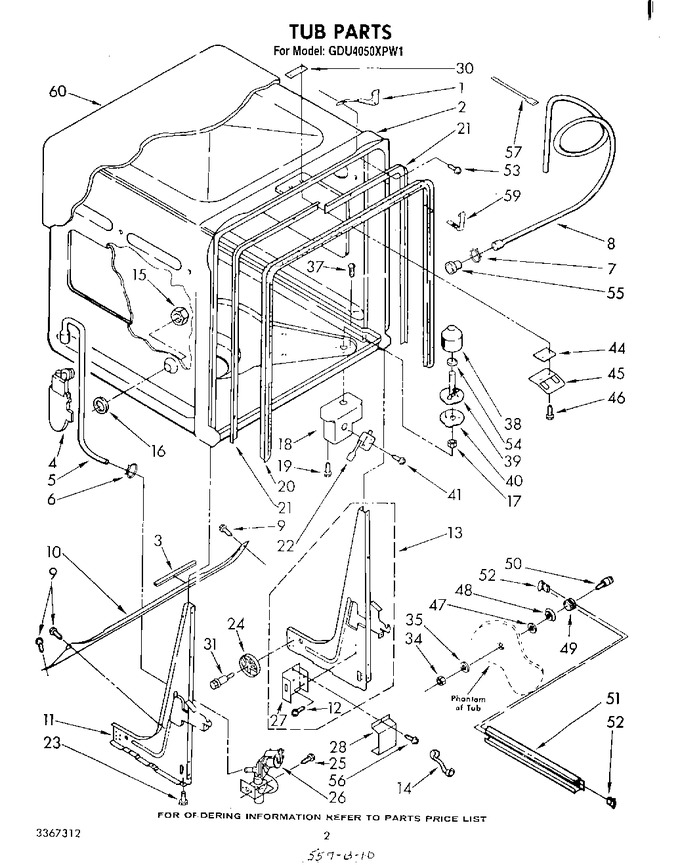 Diagram for GDU4050XPW1