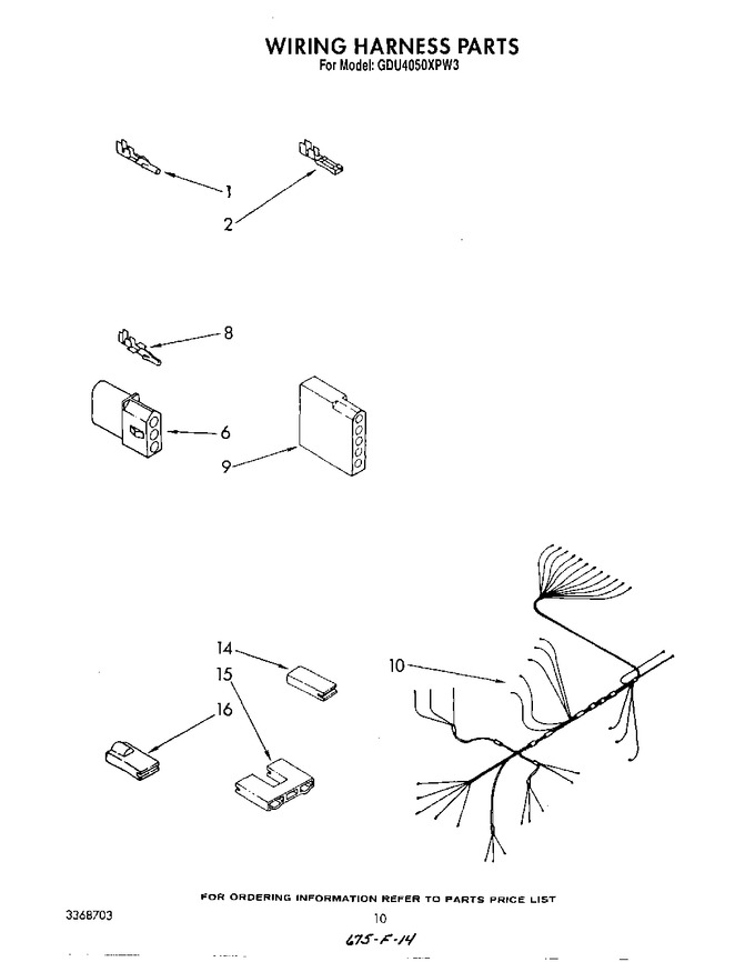 Diagram for GDU4050XPW3
