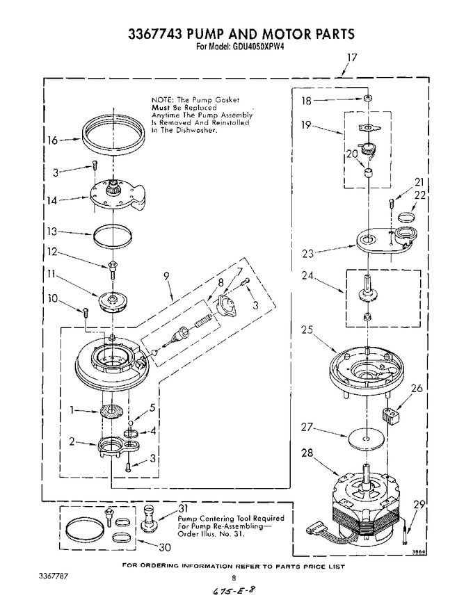 Diagram for GDU4050XPW4