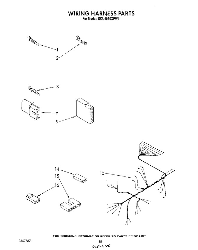 Diagram for GDU4050XPW4