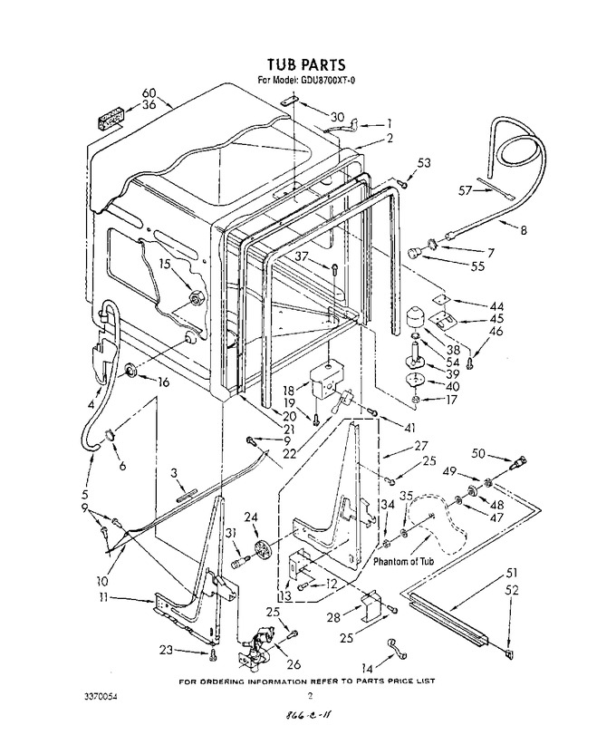 Diagram for GDU8700XT0