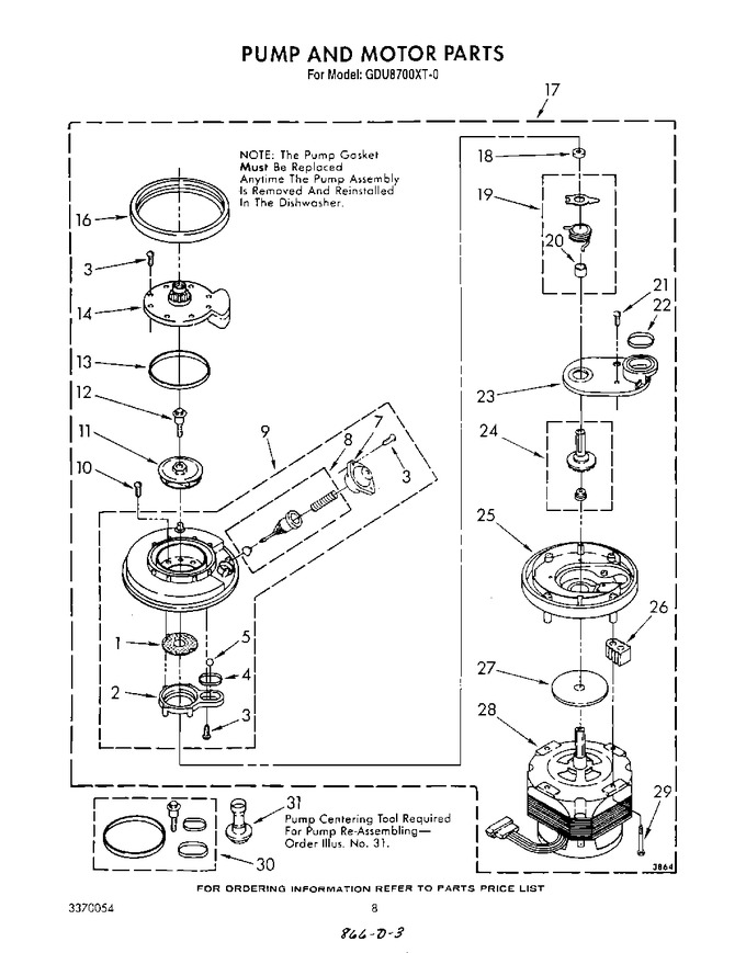 Diagram for GDU8700XT0