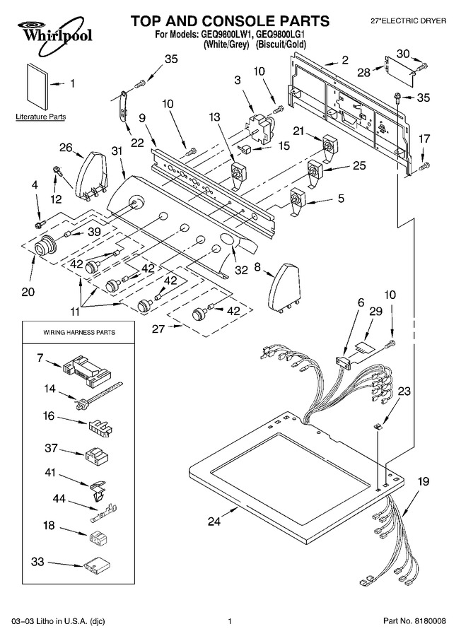 Diagram for GEQ9800LG1