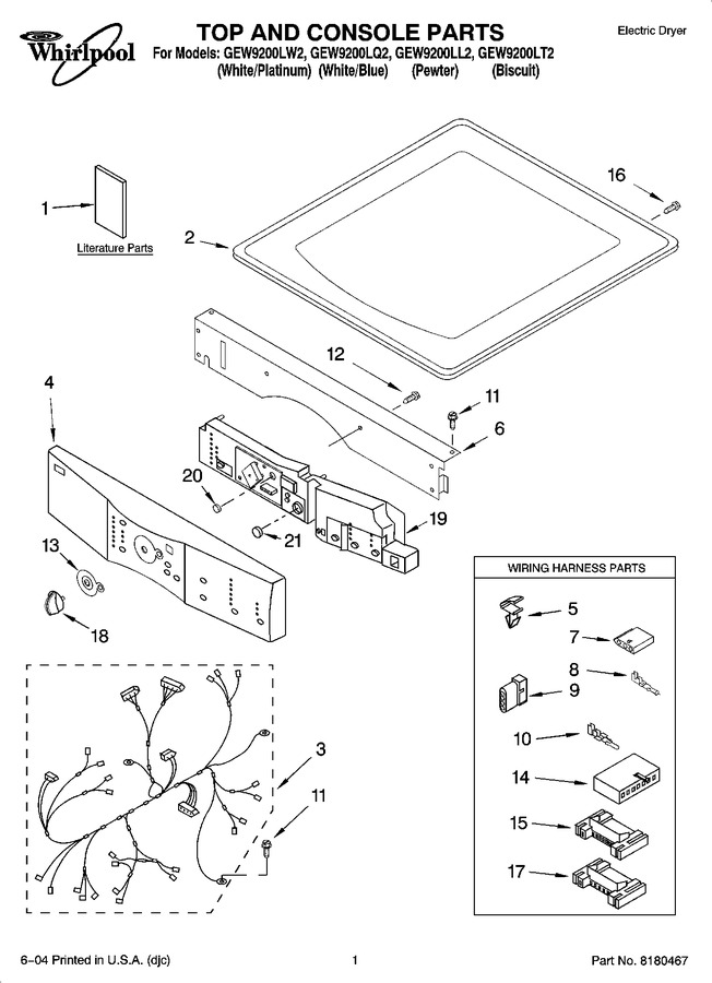 Diagram for GEW9200LW2