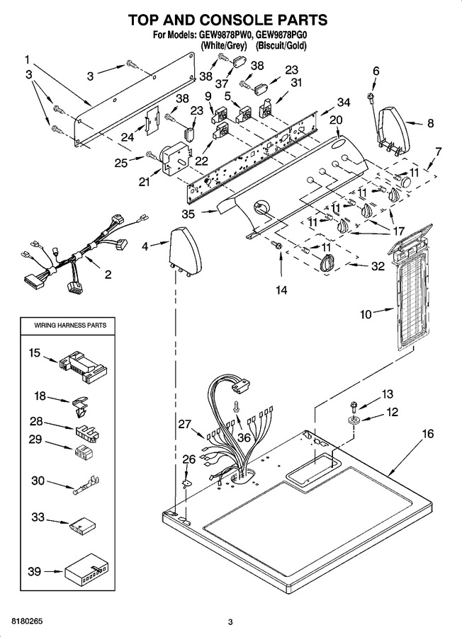 Diagram for GEW9878PW0