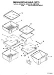 Diagram for 03 - Refrigerator Shelf Parts