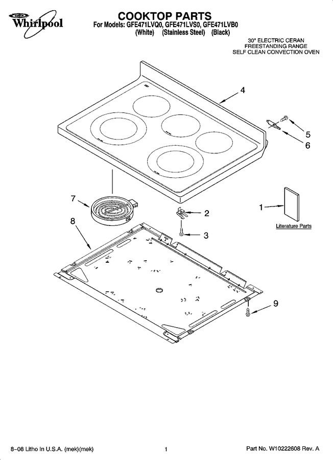 Diagram for GFE471LVB0
