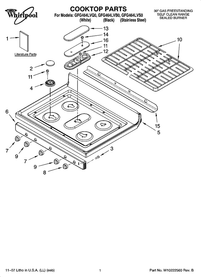 Diagram for GFG464LVQ0