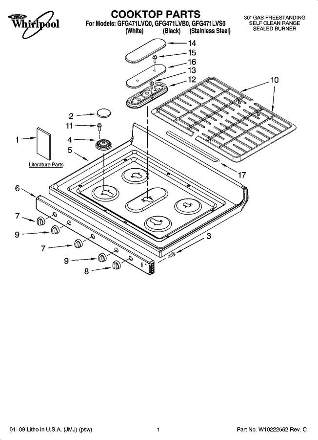 Diagram for GFG471LVQ0