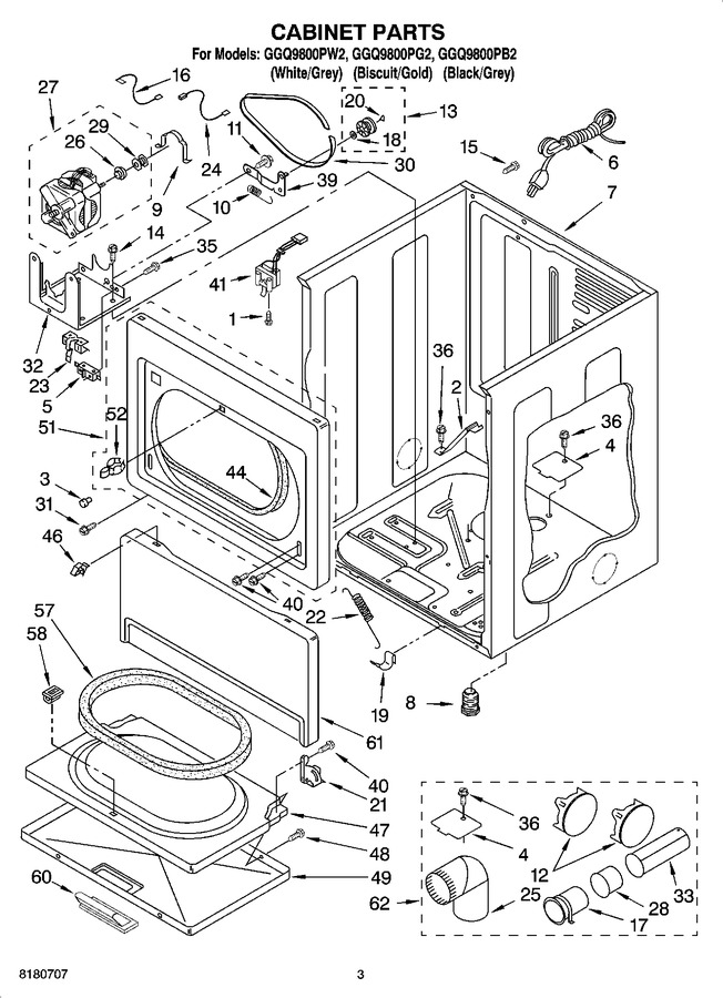 Diagram for GGQ9800PW2