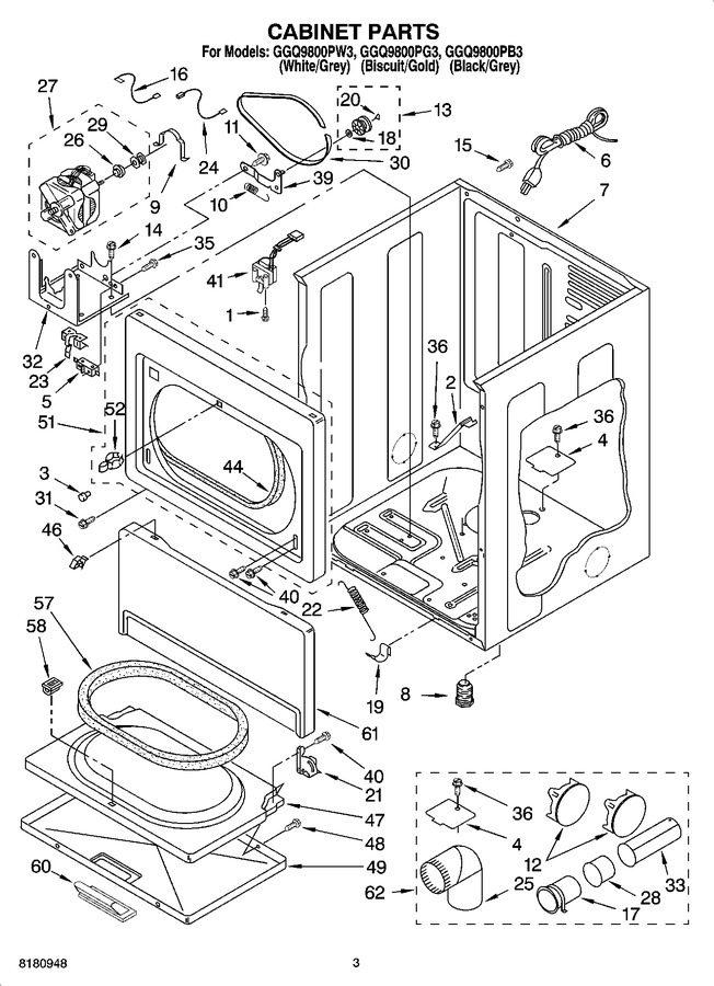 Diagram for GGQ9800PB3
