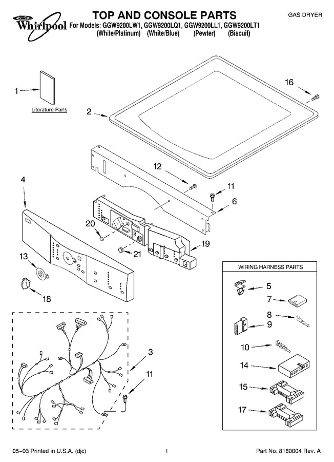 Diagram for GGW9200LT1