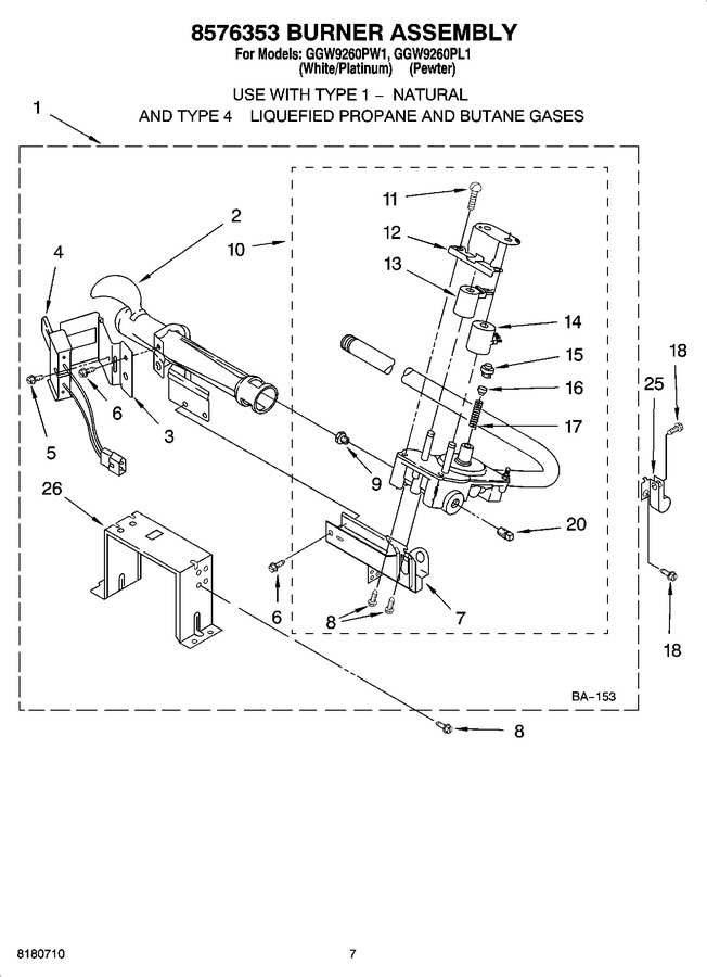 Diagram for GGW9260PW1
