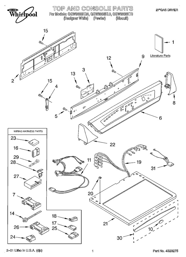 Diagram for GGW9868KT0