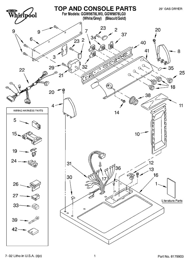 Diagram for GGW9878LW0
