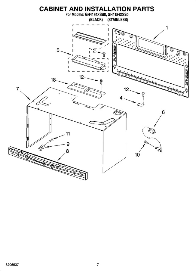 Diagram for GH4184XSB0
