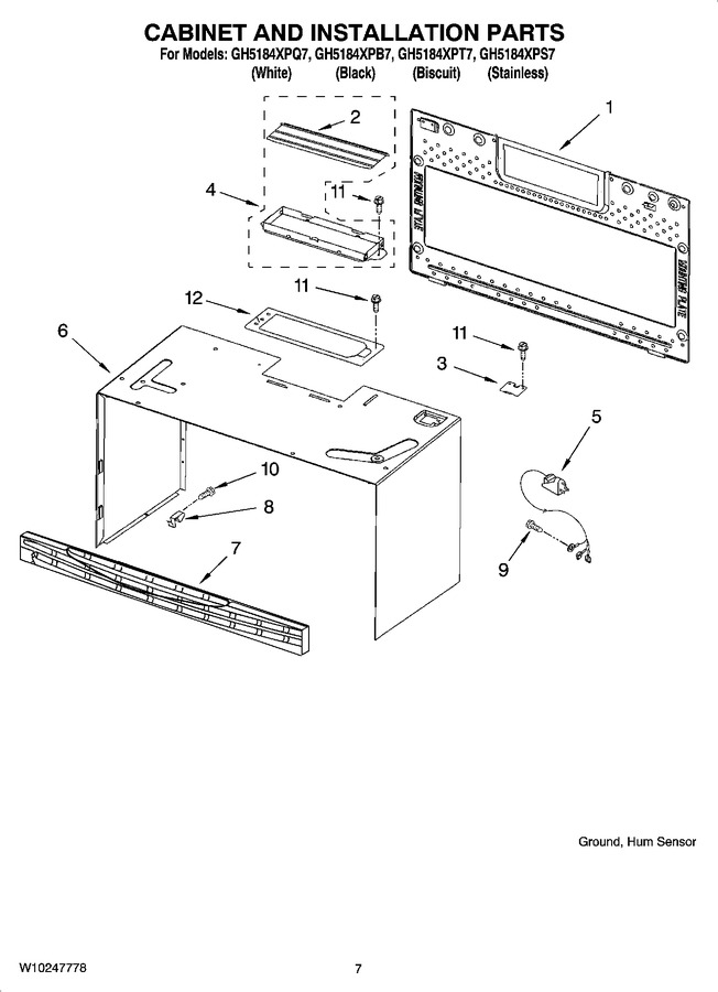 Diagram for GH5184XPS7