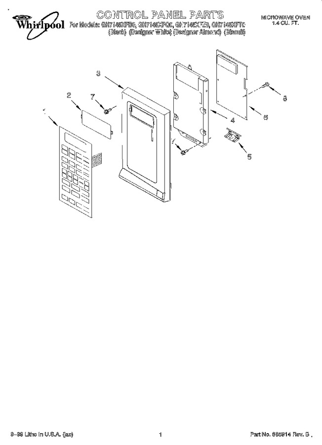 Diagram for GH7145XFB0