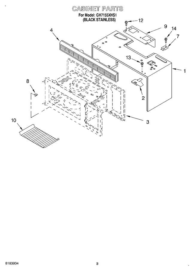 Diagram for GH7155XHS1