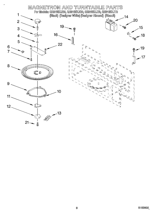 Diagram for GH8155XJZ0