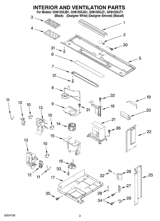 Diagram for GH8155XJQ1