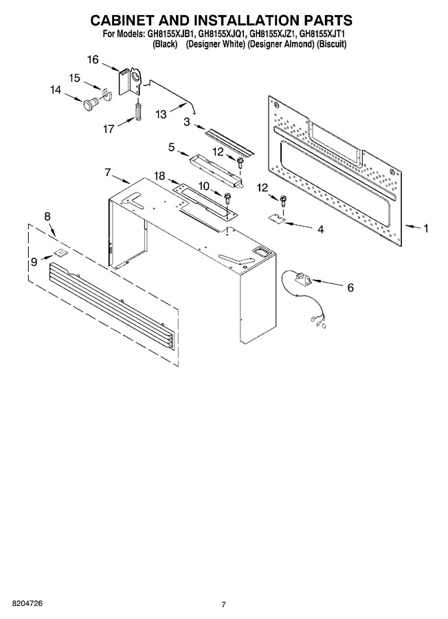 Diagram for GH8155XJQ1