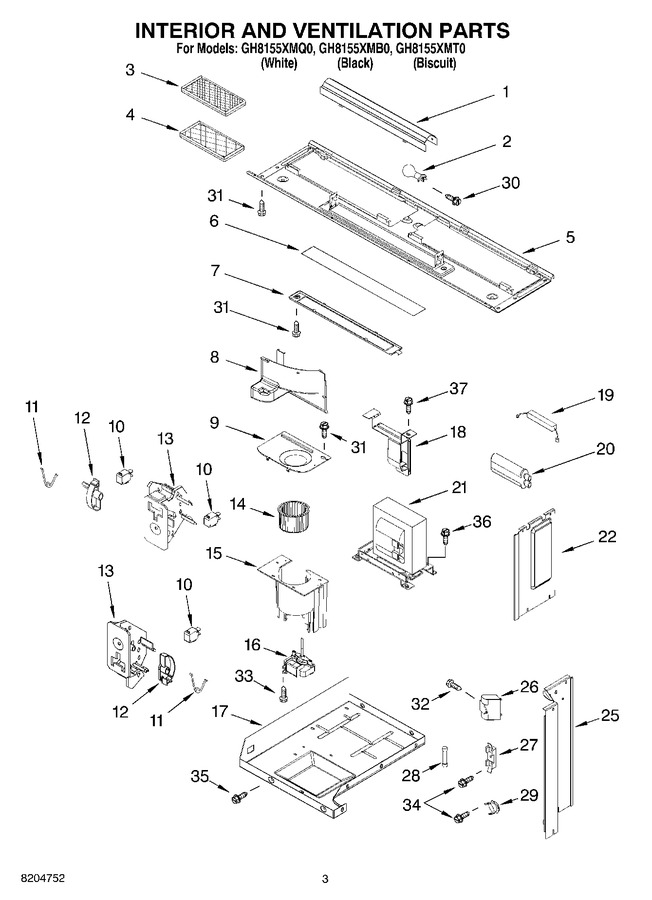 Diagram for GH8155XMB0