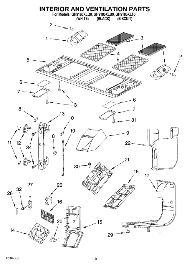 Diagram for GH9185XLB0