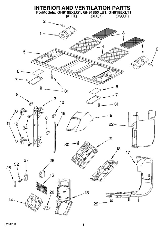 Diagram for GH9185XLB1