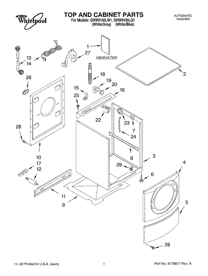 Diagram for GHW9100LQ1