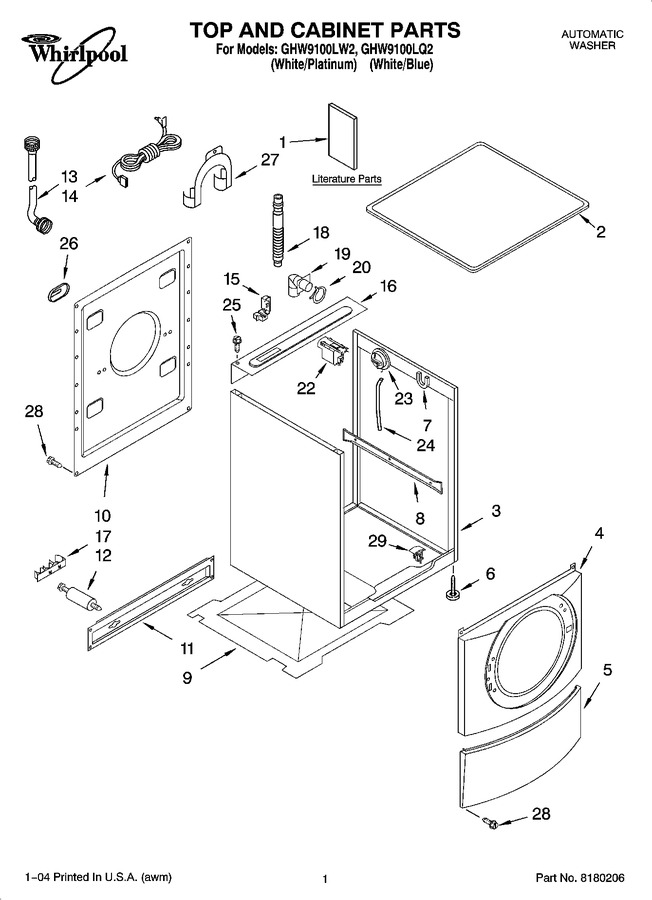 Diagram for GHW9100LQ2