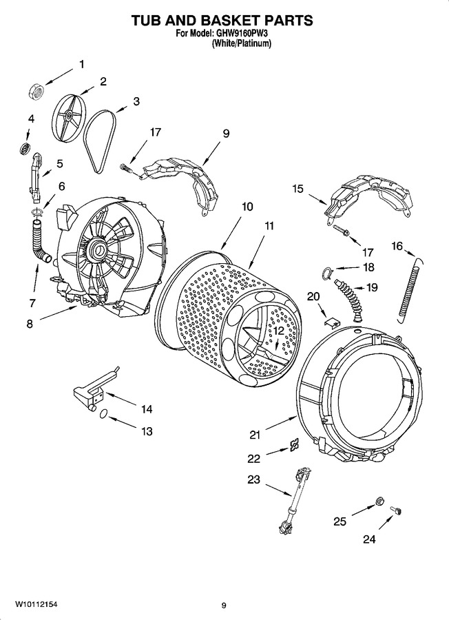 Diagram for GHW9160PW3