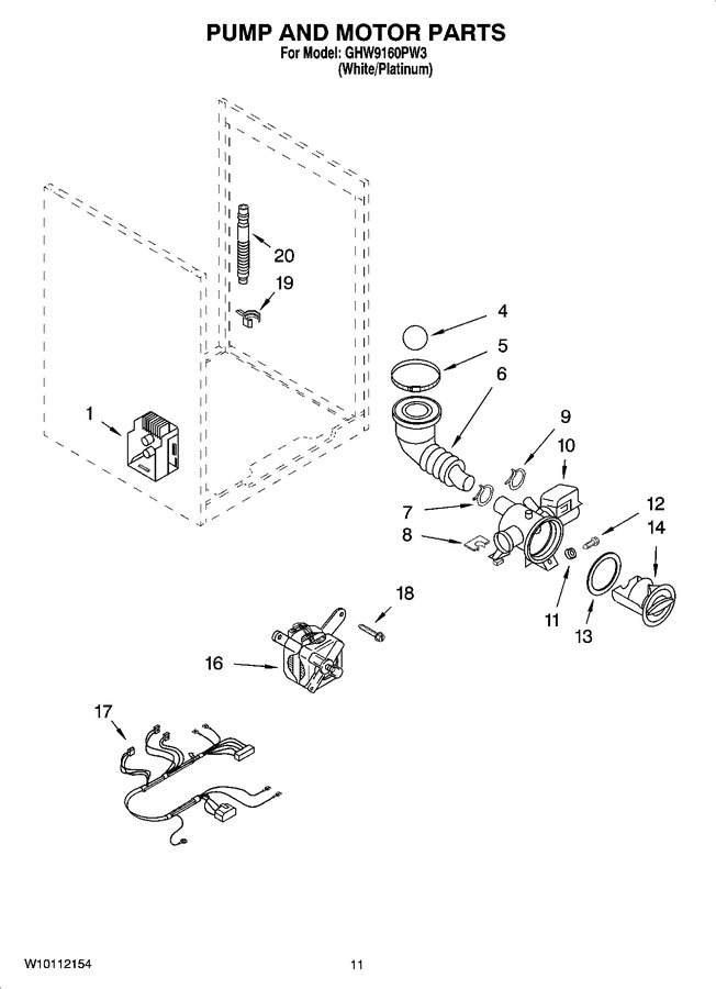 Diagram for GHW9160PW3