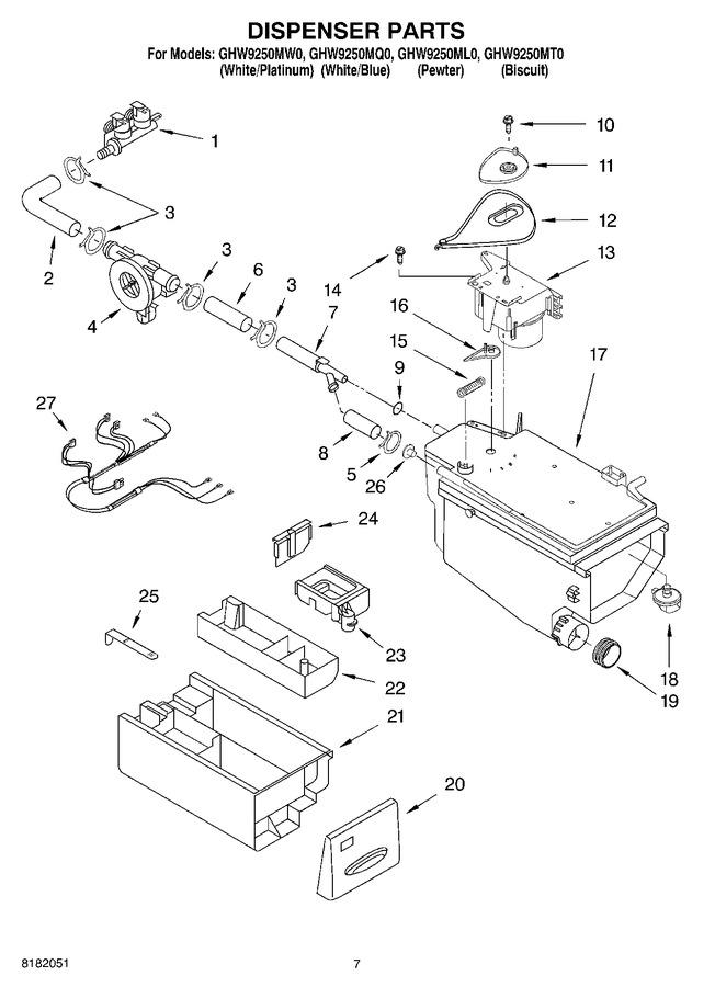 Diagram for GHW9250ML0