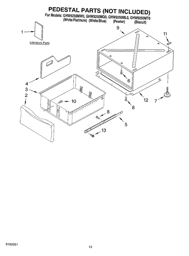 Diagram for GHW9250MT0