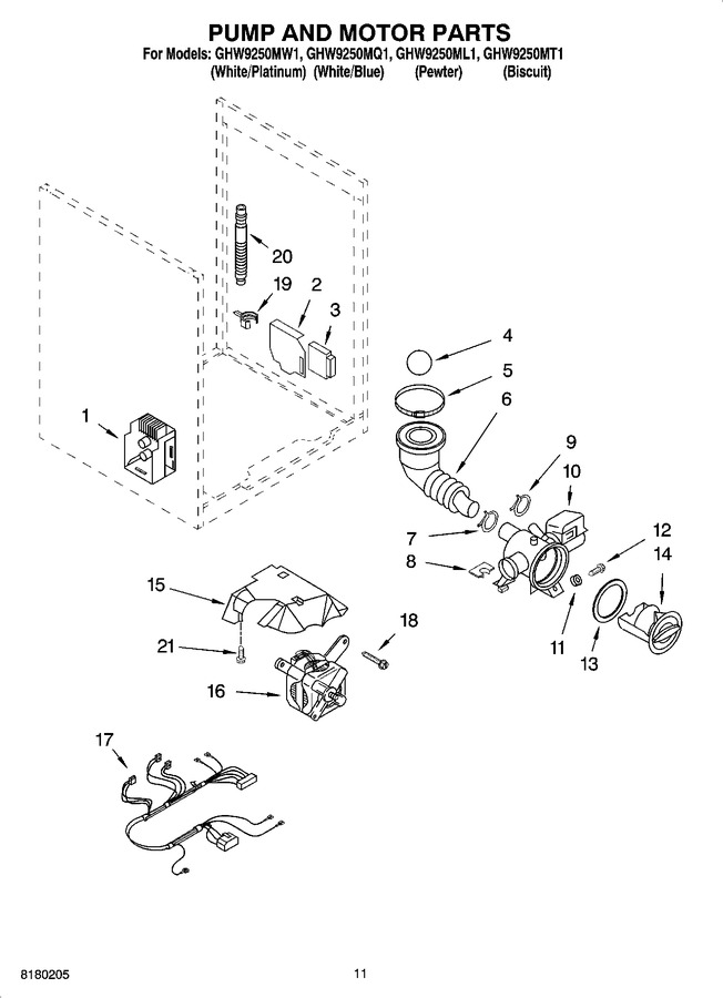 Diagram for GHW9250ML1