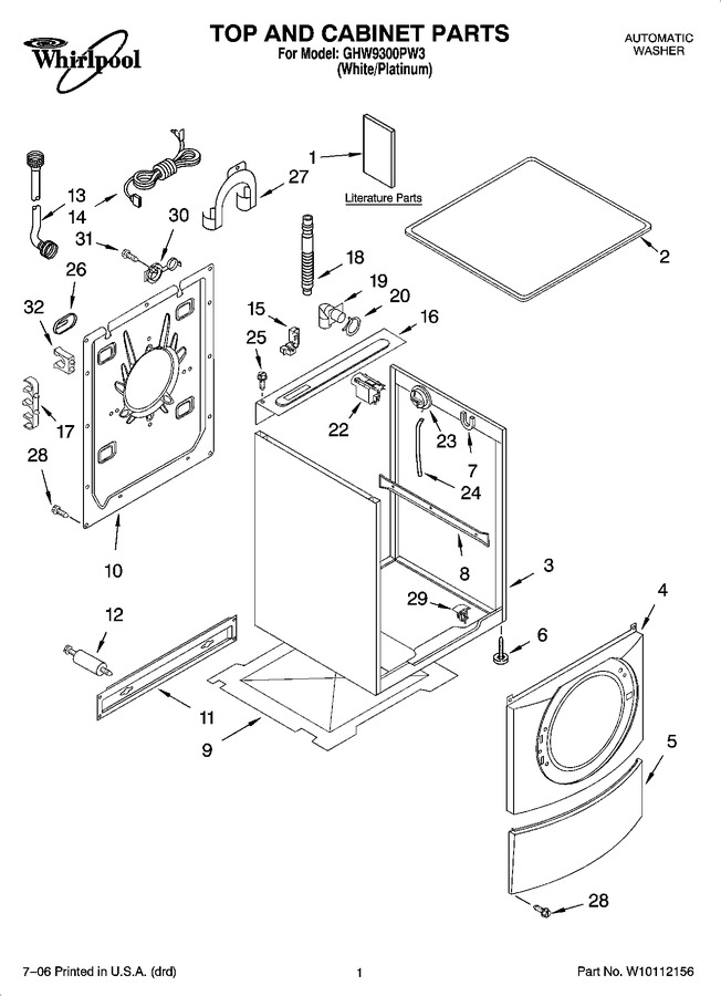 Diagram for GHW9300PW3
