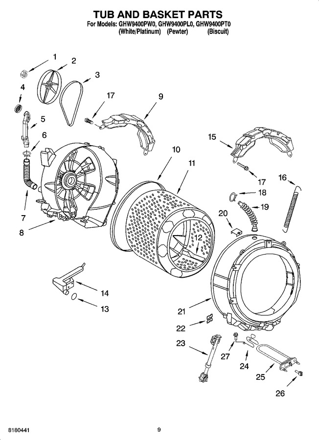 Diagram for GHW9400PL0