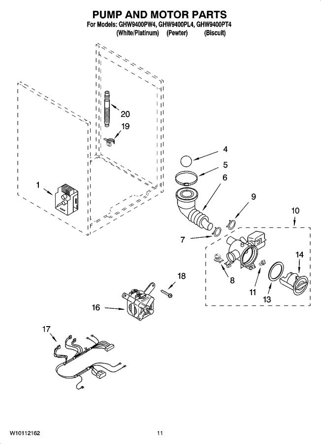 Diagram for GHW9400PT4