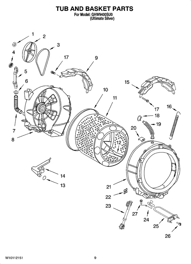 Diagram for GHW9400SU0