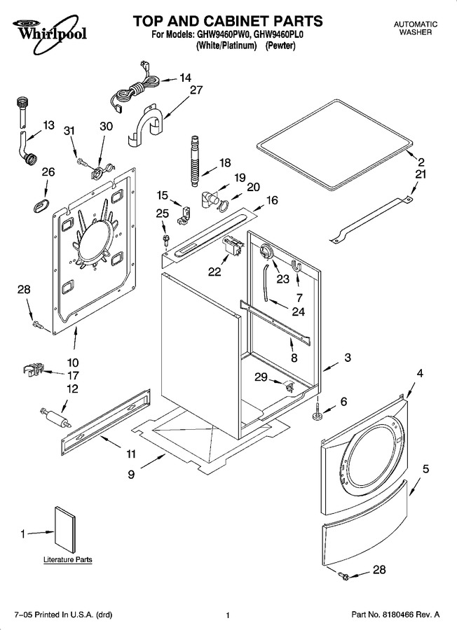 Diagram for GHW9460PW0
