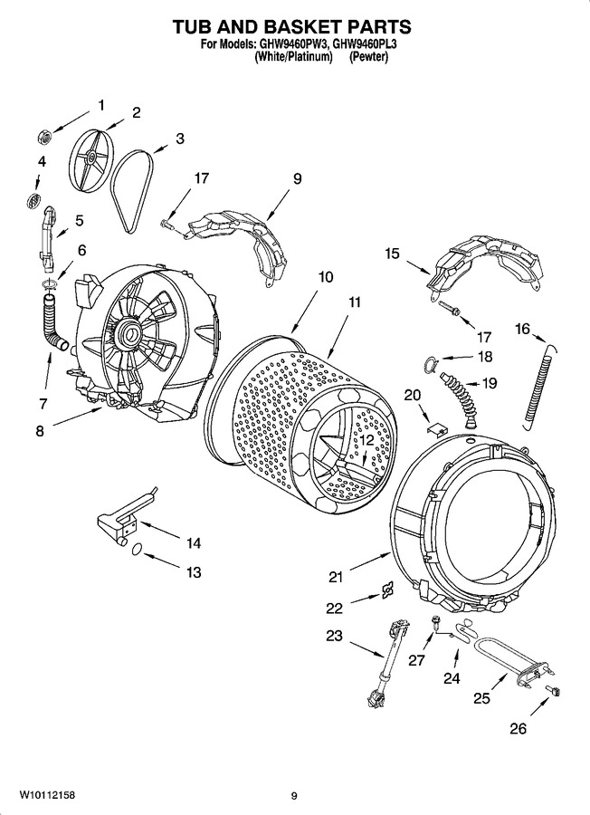 Diagram for GHW9460PL3