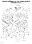 Diagram for 02 - Evaporator, Ice Cutter Grid And Water