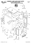Diagram for 01 - Cabinet Liner And Door Parts