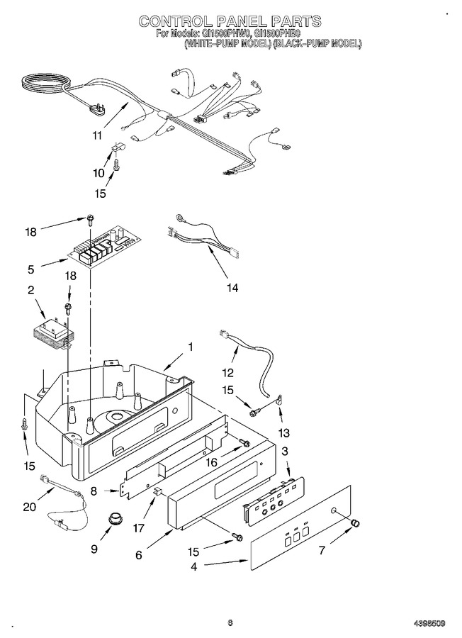 Diagram for GI1500XHW1